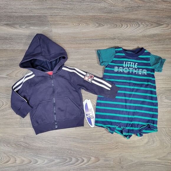 Mixed Boys Lot 12-18 Months Jacket Jumper Zip Up New One Piece‎ Romper - Picture 1 of 10